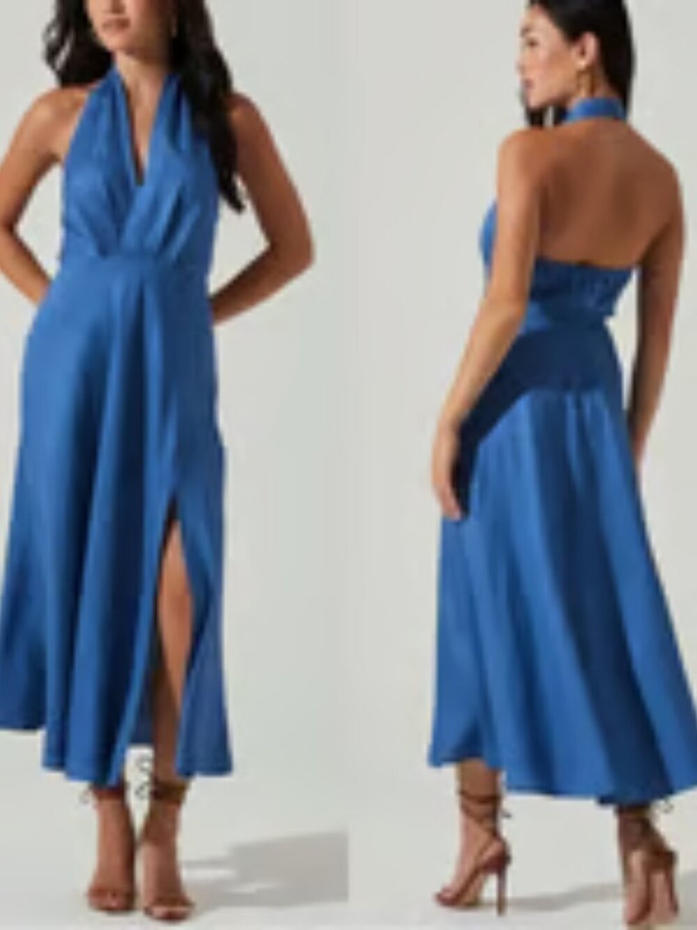 ASTR The Label Keava Halter Midi Dress